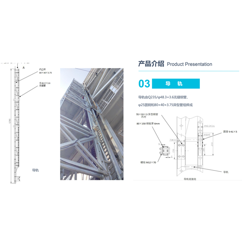 Integrated attached lifting scaffold PPT display